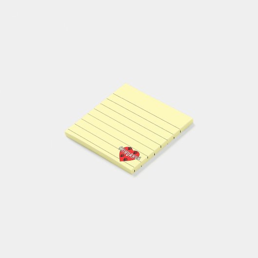 Chihuahua Love Lined 3x3 Post-it® Notes (Schuin)