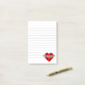 Chihuahua Love Lined Post-it® Notes (Op bureau)