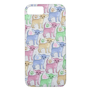 Chihuahua Lover Colorful Pattern iPhone 8/7 Hoesje