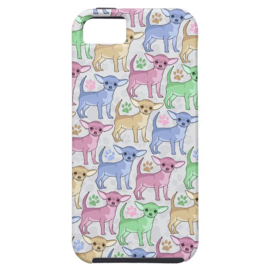 Chihuahua Lover Colorful Pattern Case-Mate iPhone Case (Achterkant)