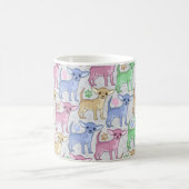 Chihuahua Lover Colorful Pattern Koffiemok (Center)