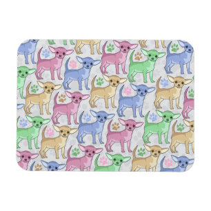 Chihuahua Lover Colorful Pattern Magneet