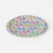 Chihuahua Lover Colorful Pattern Papieren Bordje (Gekanteld)