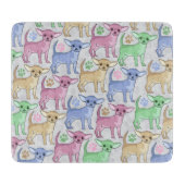 Chihuahua Lover Colorful Pattern Snijplank (Voorkant)