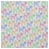 Chihuahua Lover Colorful Pattern Stof (Swatch)