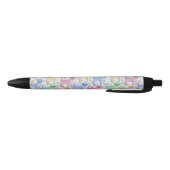Chihuahua Lover Colorful Pattern Zwarte Inkt Pen (Bodem)