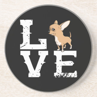 Chihuahua Lovers Animal Spirit Funny Zandsteen Onderzetter