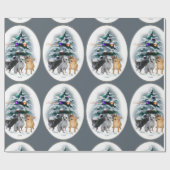 Chihuahua Lovers Kerstmis Cadeaupapier (Vlak)