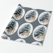 Chihuahua Lovers Kerstmis Cadeaupapier (Uitgerold)