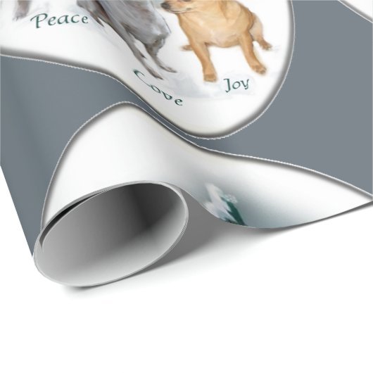 Chihuahua Lovers Kerstmis Cadeaupapier (Rol Hoek)