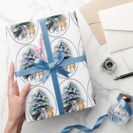 Chihuahua Lovers Kerstmis Cadeaupapier (Geschenken)