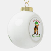 Chihuahua Lovers Kerstmis Keramische Bal Ornament (Links)