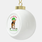 Chihuahua Lovers Kerstmis Keramische Bal Ornament (Rechts)