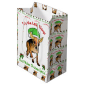 Chihuahua Lovers Kerstmis Medium Cadeauzakje (Voorkant Gekanteld)