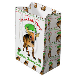 Chihuahua Lovers Kerstmis Medium Cadeauzakje
