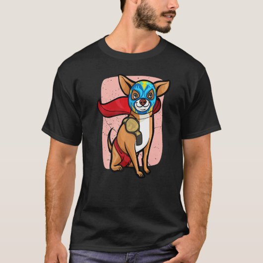 Chihuahua Lucha Libre Wrestling T-shirt (Voorkant)