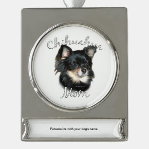 Chihuahua Ma 2 Verzilverd Banner Ornament
