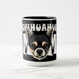 Chihuahua Ma Cute Chihuahua Momma Puppy Dog Tweekleurige Koffiemok