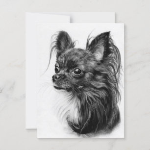 Chihuahua Majesteit - Handgeschilderd met fijne de Briefkaart