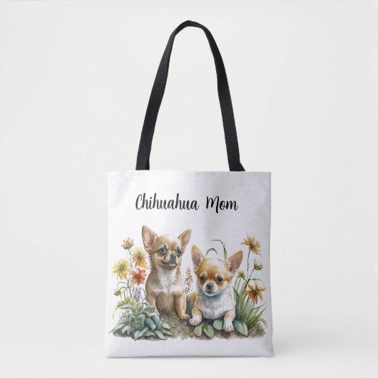 Chihuahua Mam Canvas tas (Voorkant)