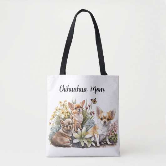 Chihuahua Mam Canvas tas (Voorkant)