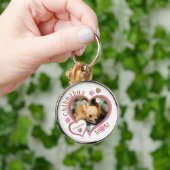 Chihuahua mam gepersonaliseerde naam en foto sleutelhanger (Hand)