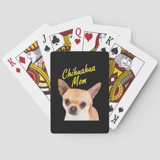 Chihuahua Mam Gift voor Dog OreEigenaars Pokerkaarten (Achterkant)