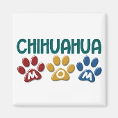 CHIHUAHUA Mam Pauw Print 1 Magneet (Voorkant)