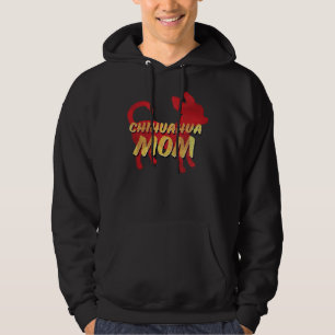 Chihuahua mam Retro vervormde stijl Hoodie