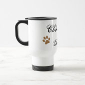 Chihuahua Mam Script met Pawprints Reisbeker (Links)