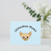 Chihuahua mama ansichtkaart briefkaart (Staand voorkant)