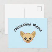 Chihuahua mama ansichtkaart briefkaart (Voorkant / Achterkant)