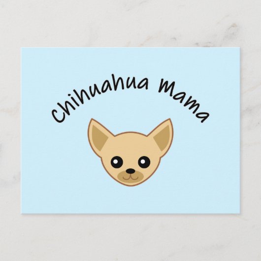 Chihuahua mama ansichtkaart briefkaart (Voorkant)