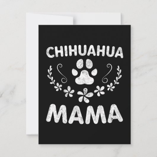 Chihuahua Mama Bedankkaart (Voorkant)