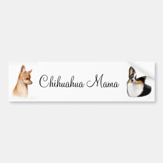 Chihuahua Mama Bumpersticker (Voorkant)