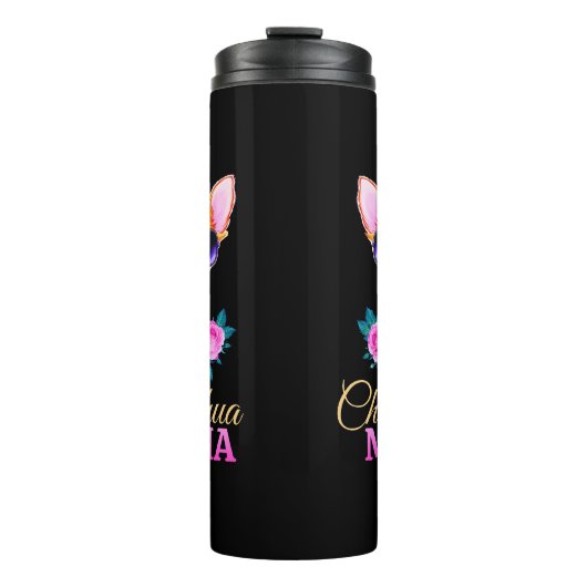 Chihuahua mama chihuahua hond moeder moederdag cad thermosbeker (Voorkant)