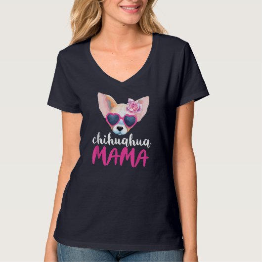 Chihuahua Mama Gift Chihuahua Mam T-shirt (Voorkant)