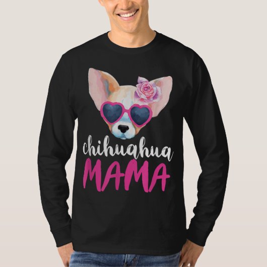 Chihuahua Mama Gift Chihuahua Mam T-shirt (Voorkant)