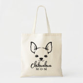 Chihuahua mama Grocery Canvas tas (Voorkant)