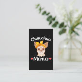 Chihuahua Mama Hondenliefhebber Moeder Visitekaartje (Staand voorkant)