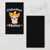 Chihuahua Mama Hondenliefhebber Moeder Visitekaartje (Voorkant / Achterkant)