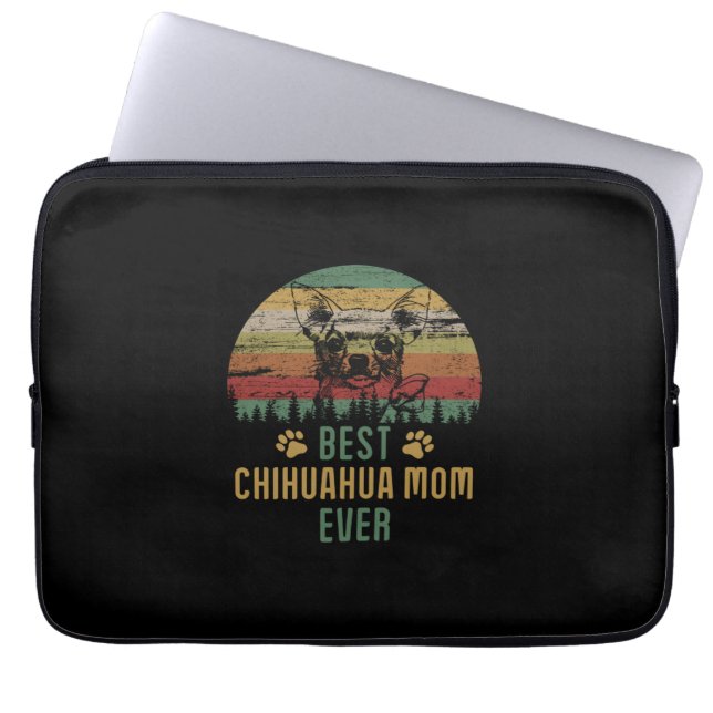 Chihuahua mama laptop sleeve (Voorkant)