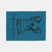 Chihuahua Mama Long Haired Chihuahua Mom Cute Dog  Fleece Deken (Voorkant (Horizontaal))