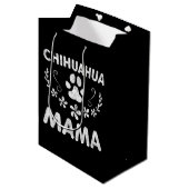 Chihuahua Mama Medium Cadeauzakje (Voorkant Gekanteld)