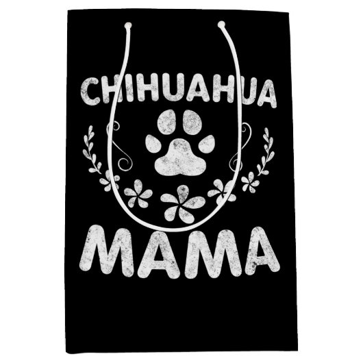 Chihuahua Mama Medium Cadeauzakje (Voorkant)