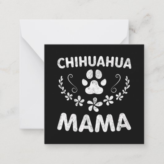Chihuahua Mama Notitiekaartje (Voorkant)