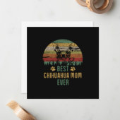 Chihuahua mama notitiekaartje (Voorkant / Achterkant in situ)