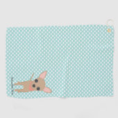 Chihuahua mama persoonlijke hond golfhanddoek (Horizontaal)