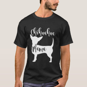 Chihuahua Mama Schattige profiel Hond Moeder T-shirt