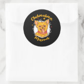 Chihuahua Mama Small Hondenliefhebber Cute Chihuah Ronde Sticker (Tas)